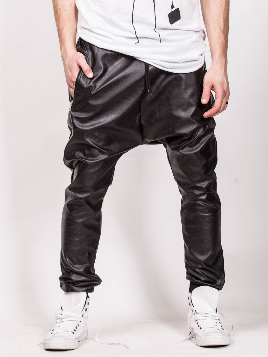 PANTS CONCEPT LEATHER BLACK