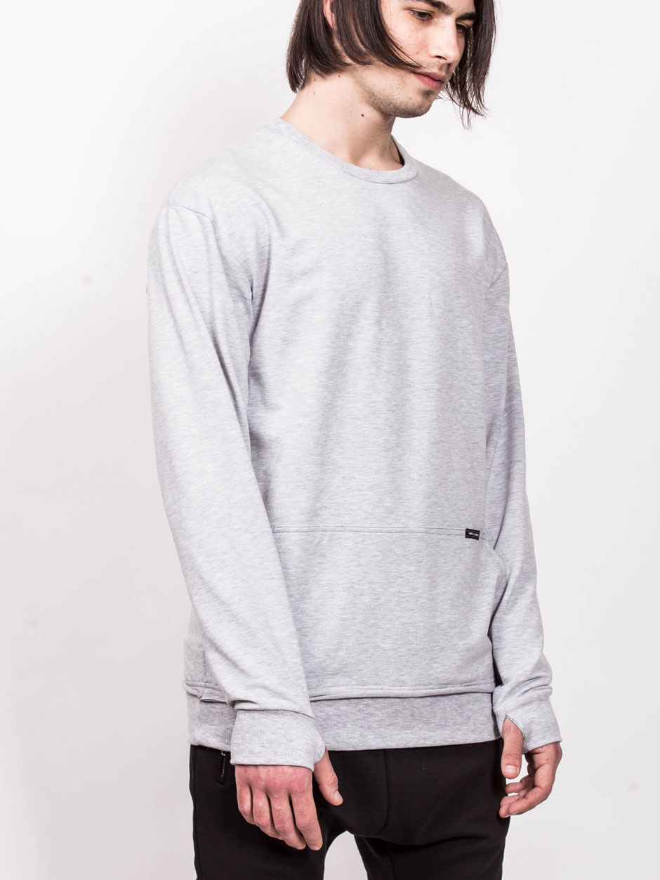 SWEATSHIRT LIGHT GRAY