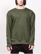SWEATSHIRT WITH ZIPPER GREEN 