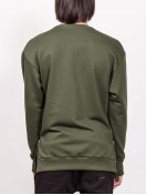 SWEATSHIRT WITH ZIPPER GREEN 