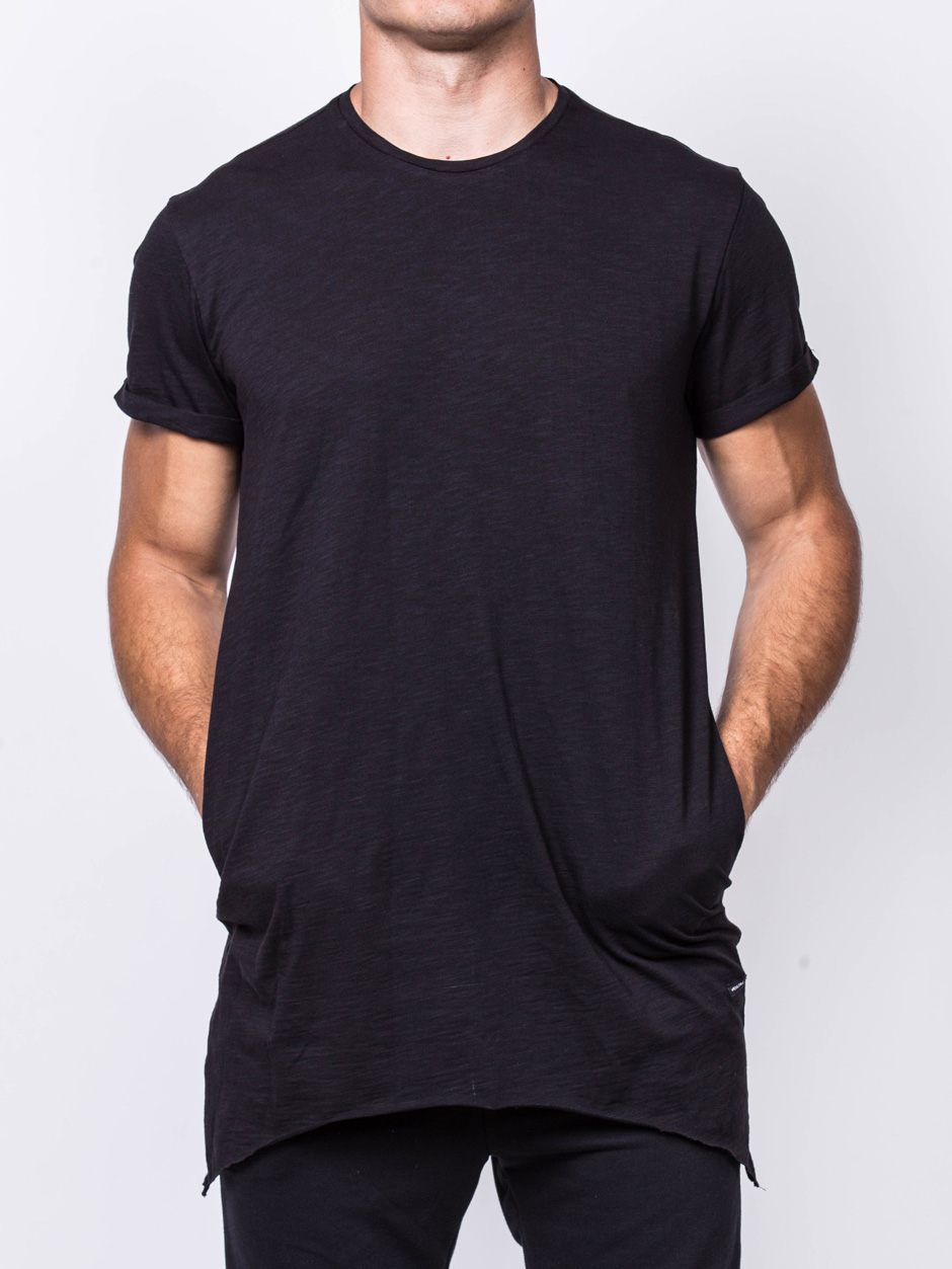 T-SHIRT WITH POCKETS BLACK