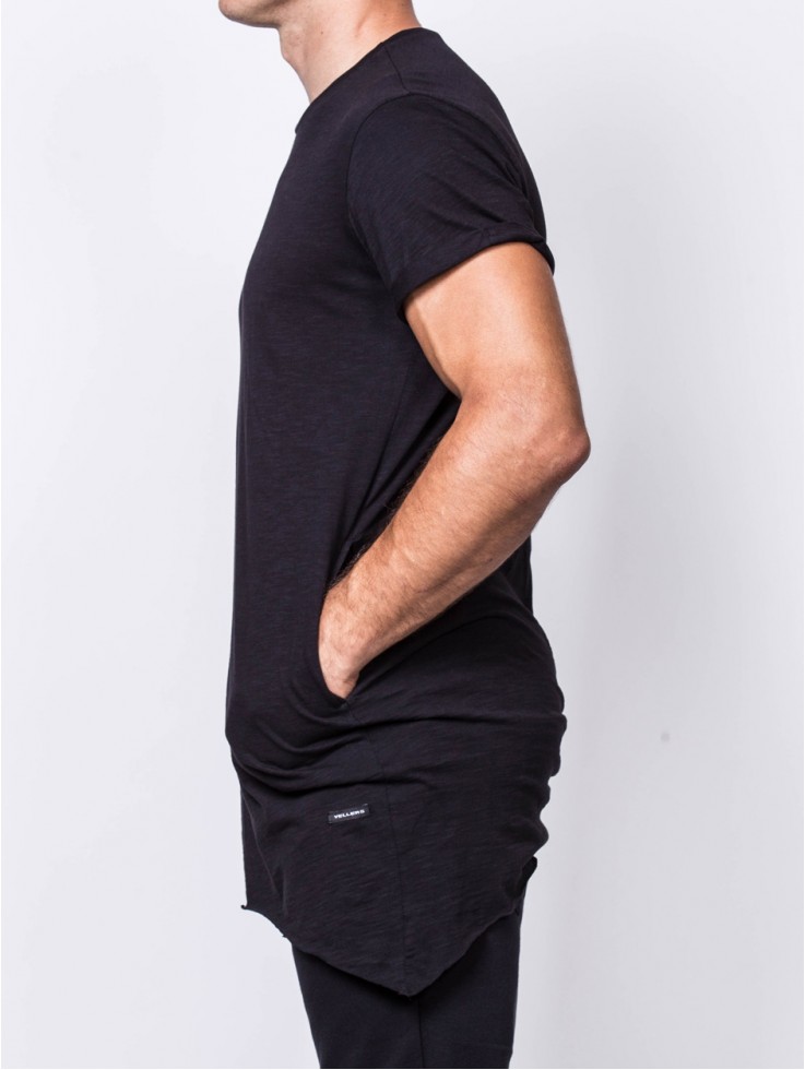 T-SHIRT WITH POCKETS BLACK