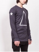T-SHIRT LONG SLEEVE 99-PROBLEM GRAY