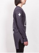 T-SHIRT LONG SLEEVE 99-PROBLEM GRAY