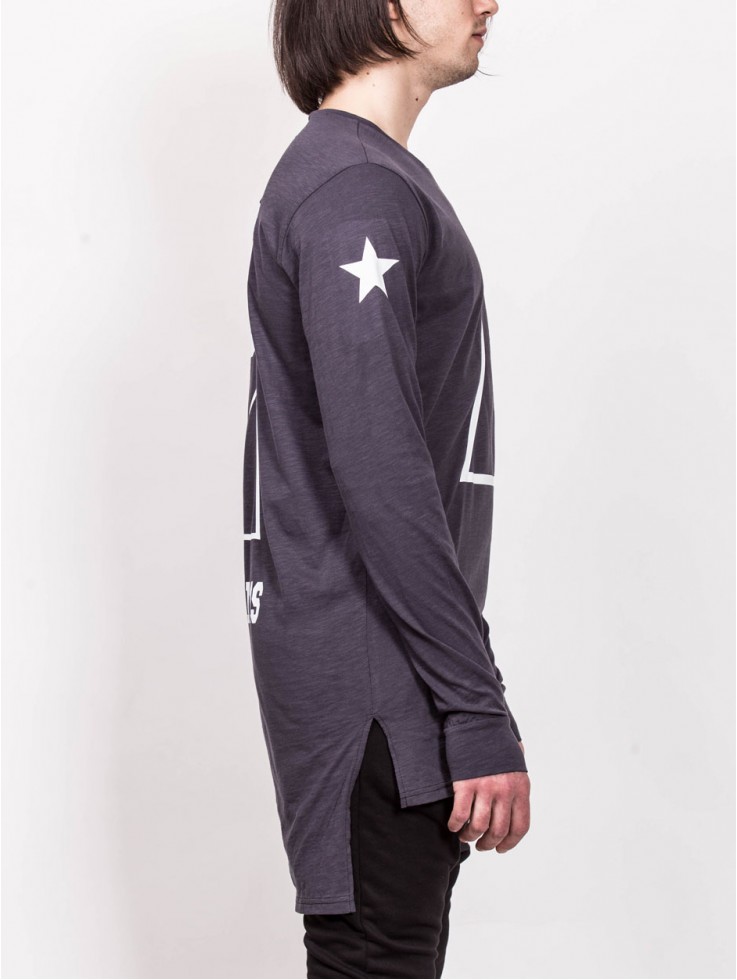 T-SHIRT LONG SLEEVE 99-PROBLEM GRAY