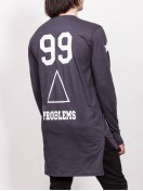 T-SHIRT LONG SLEEVE 99-PROBLEM GRAY