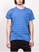 T-SHIRT WITH STRIPES BLUE
