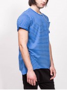 T-SHIRT WITH STRIPES BLUE
