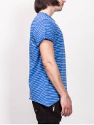 T-SHIRT WITH STRIPES BLUE