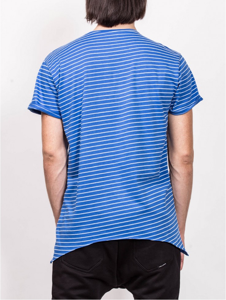 T-SHIRT WITH STRIPES BLUE