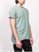 T-SHIRT WITH STRIPES GREEN