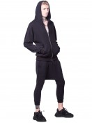 SUIT WITH ZIPPER BLACK