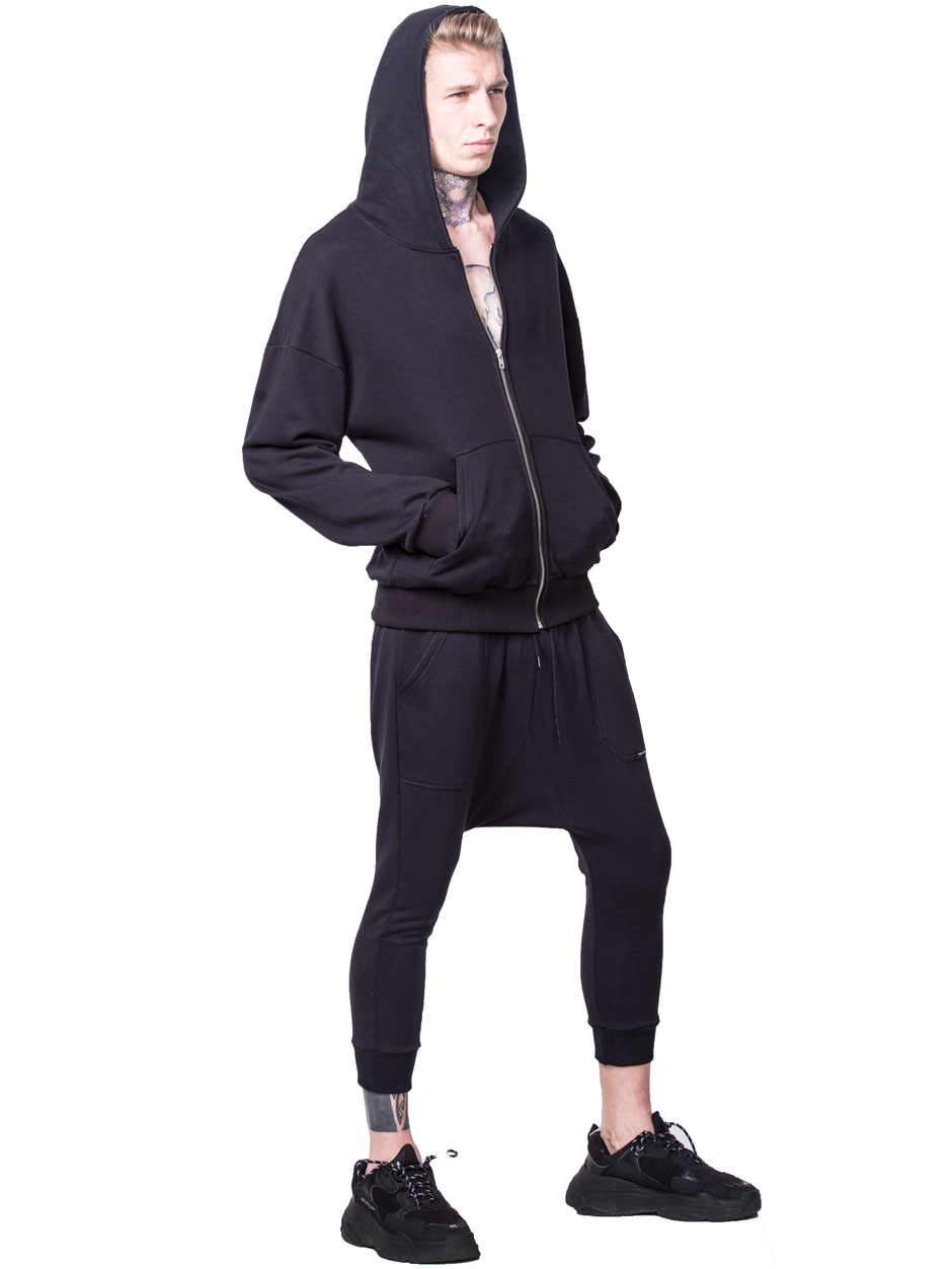 SUIT WITH ZIPPER BLACK