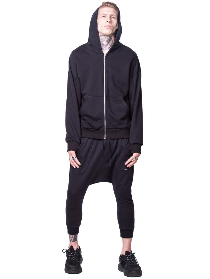 SUIT WITH ZIPPER BLACK