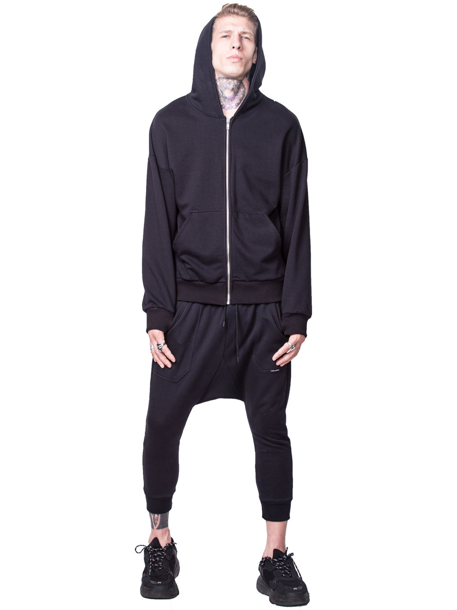 SUIT WITH ZIPPER BLACK
