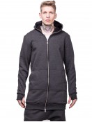 HOODIE ZIPPER LONG GREY