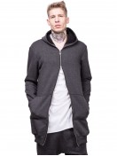 HOODIE ZIPPER LONG GREY