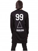 T-SHIRT LONG SLEEVE 99-PROBLEM BLACK