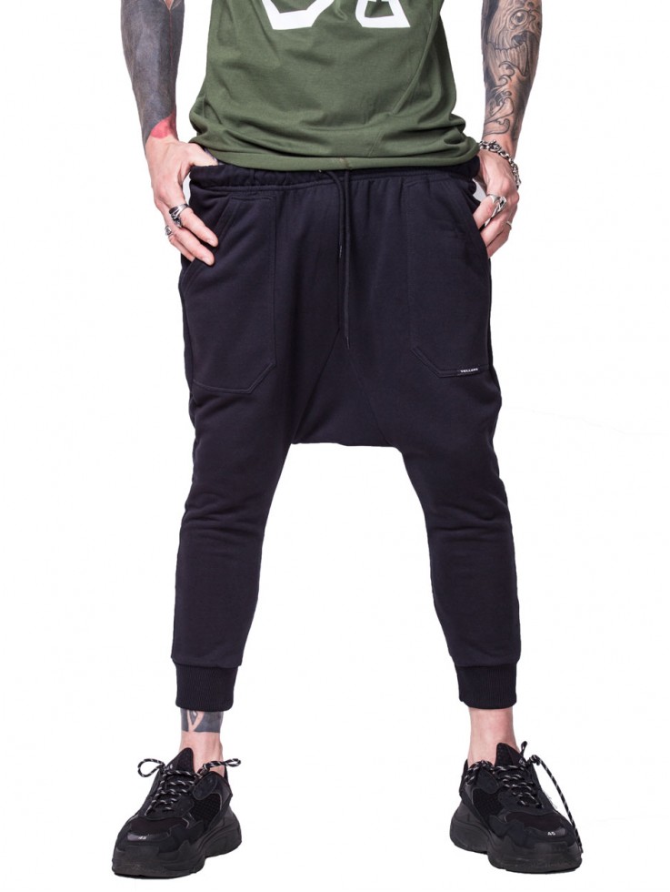 PANTS LEATHER POCKETS BLACK
