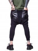 PANTS LEATHER POCKETS BLACK