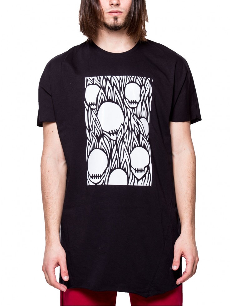 T-SHIRT SKULLS BLACK