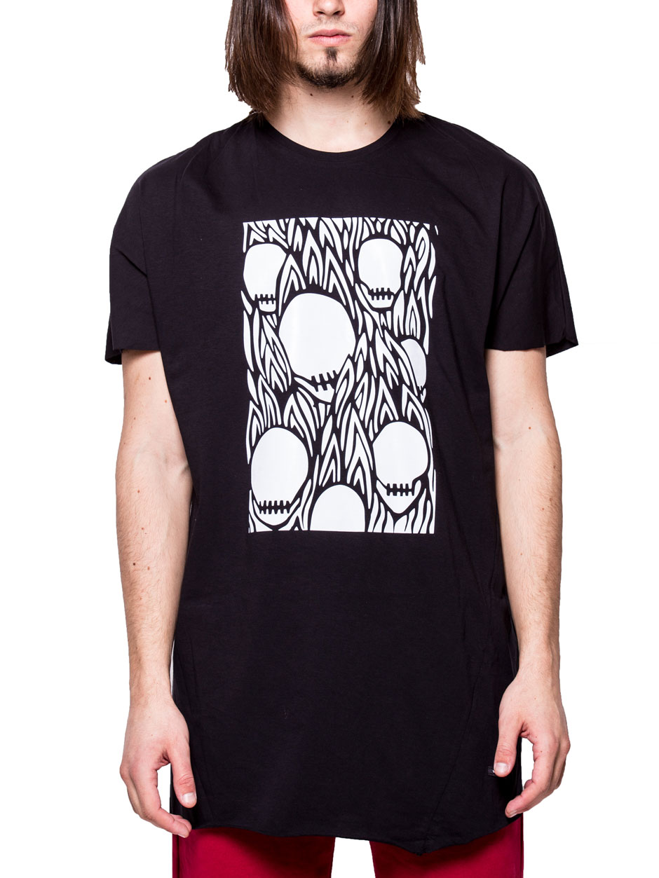 T-SHIRT SKULLS BLACK