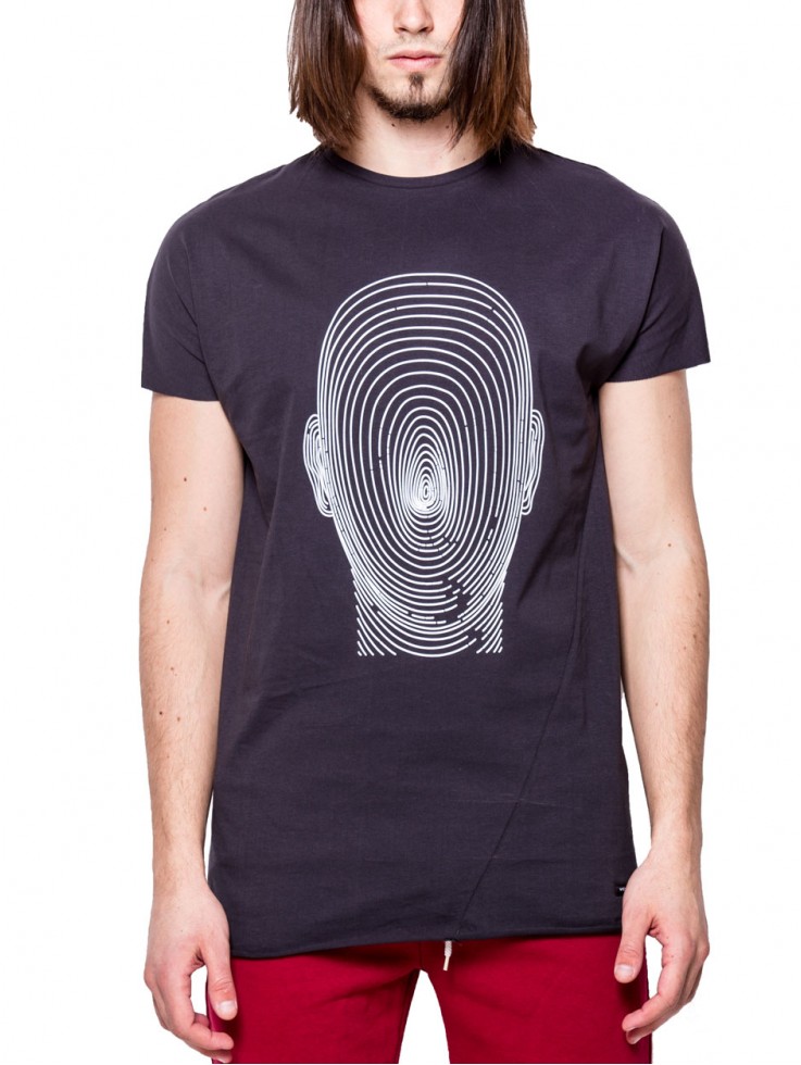 T-SHIRT FINGERPRINT GRAY