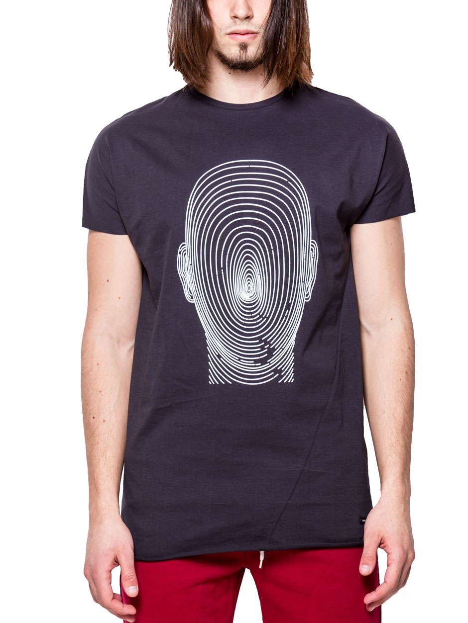 T-SHIRT FINGERPRINT GRAY