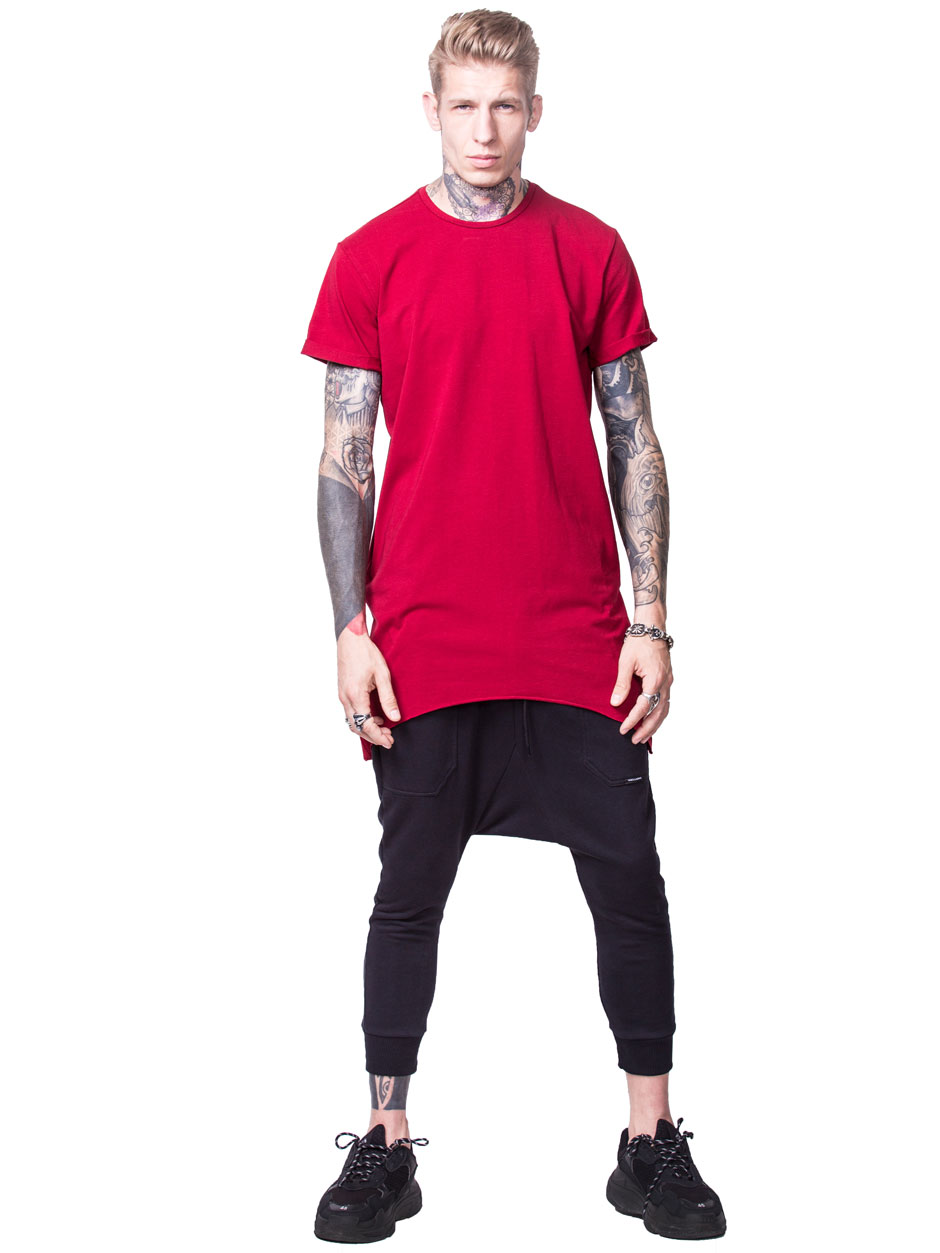 T-SHIRT WITH POCKETS RED