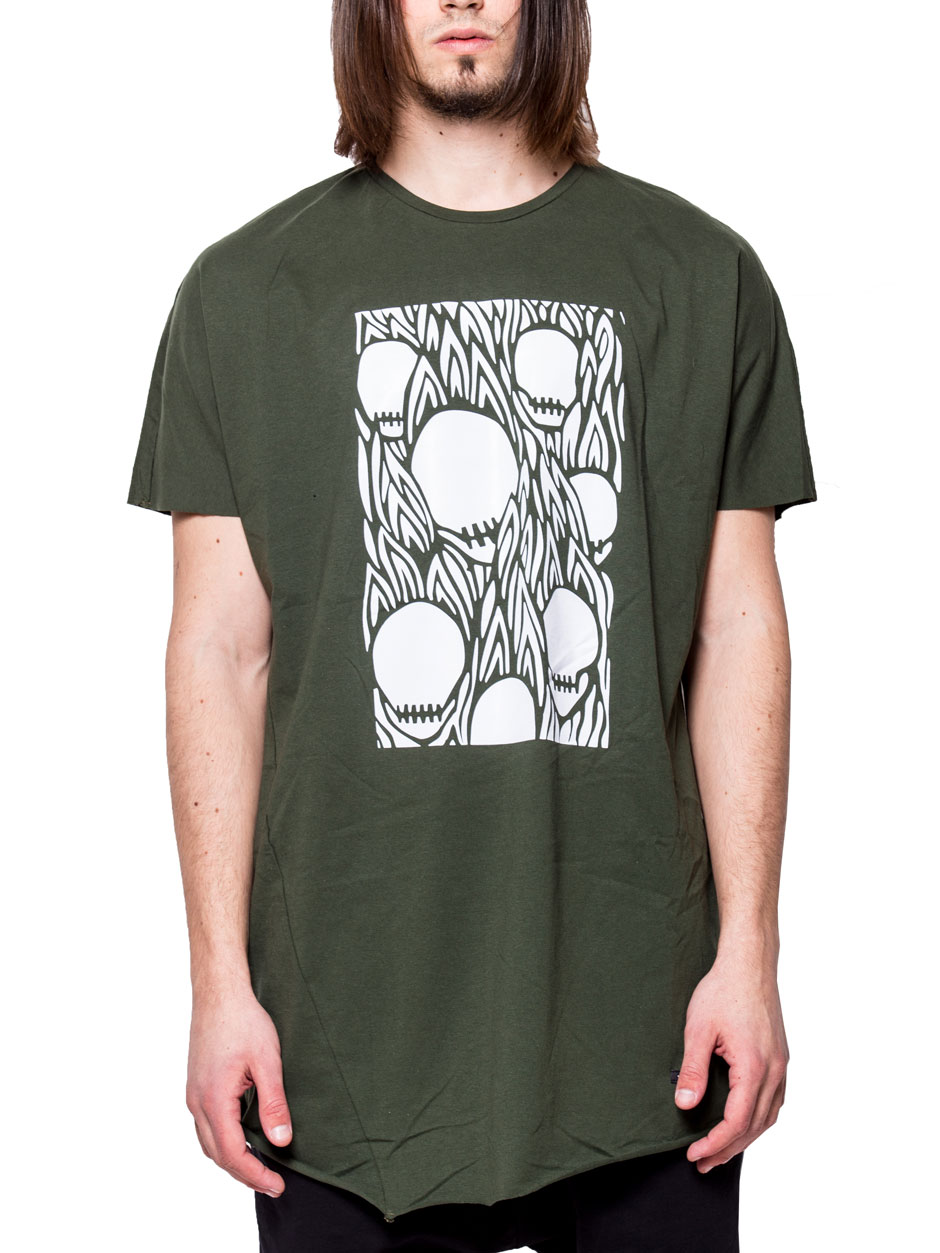T-SHIRT SKULLS GREEN