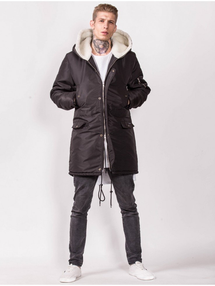 PARKA WINTER BLACK WITH FUR