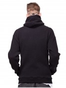 HOODIE ASYMMETRY LINES BLACK