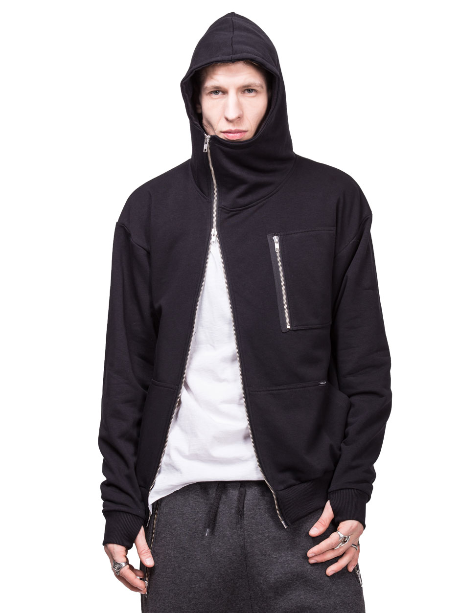 HOODIE ASYMMETRY BLACK