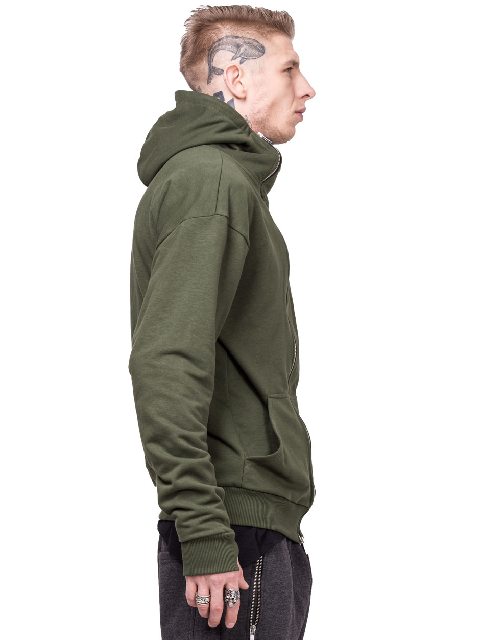 HOODIE ASYMMETRY GREEN