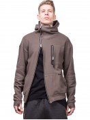 HOODIE ASYMMETRY LINES KHAKI